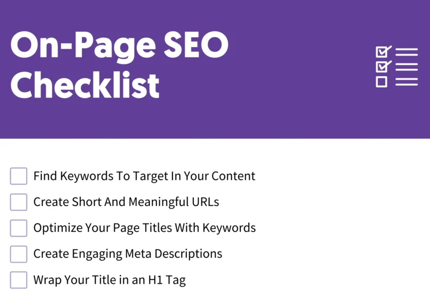 OnPage SEO Checklist for Beginners