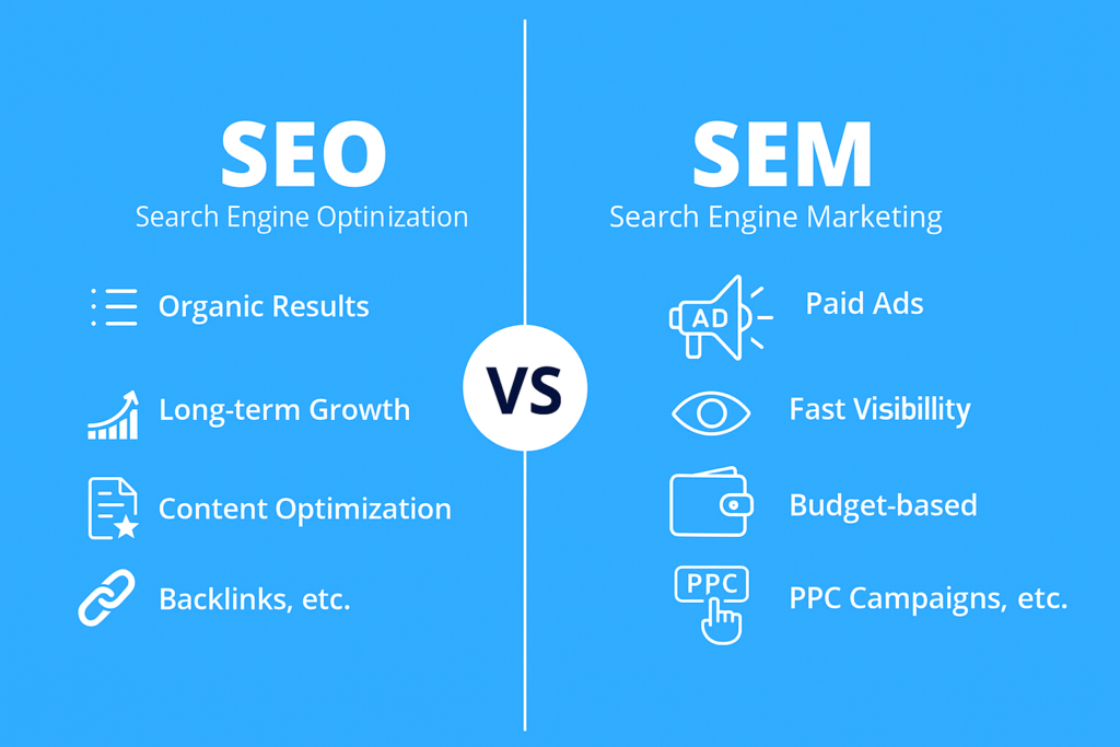 SEO vs SEM